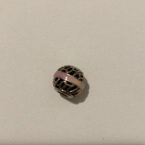 Silver pandora charm purple to white gradient